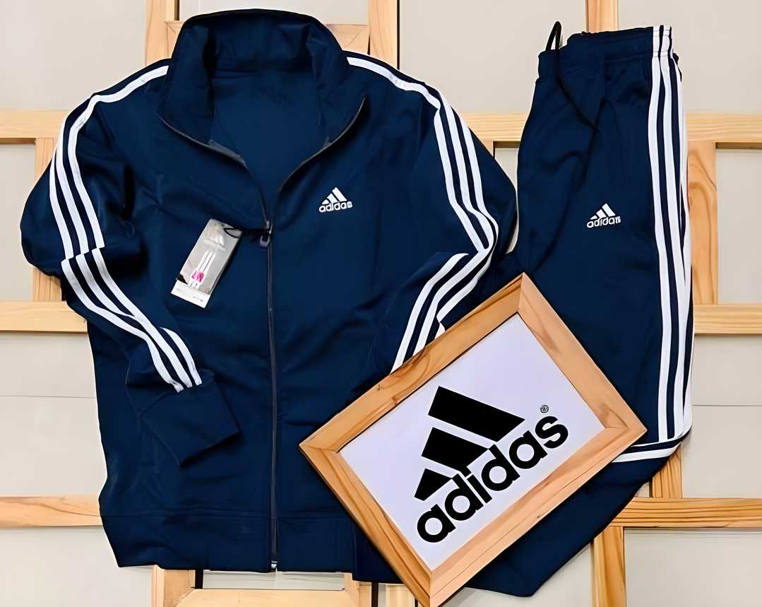 Adidas 4way Lycra Side Stripe Full Sleeves Regular Fit Mens Tracksuit