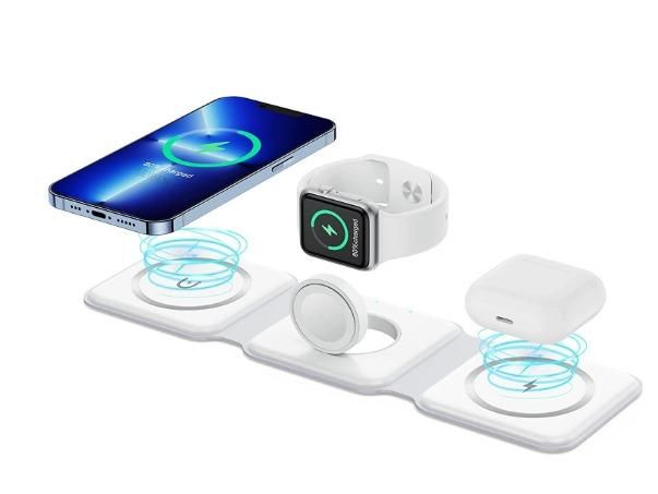 3 in 1 Magnetic Foldable  Wireless Charger